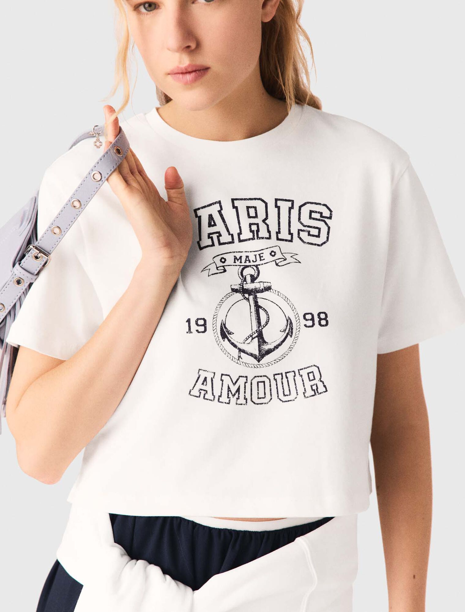 Sailor-print T-shirt