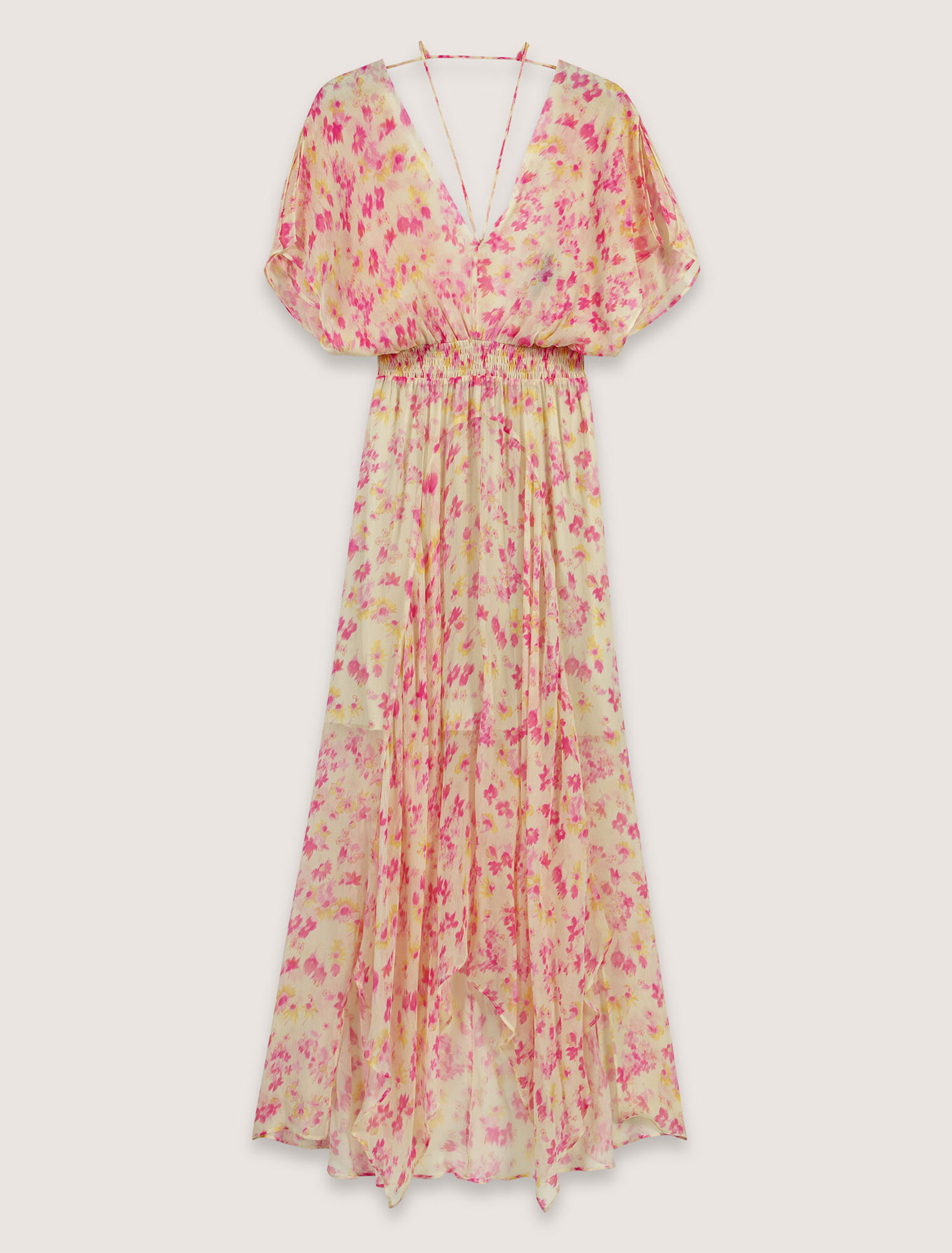 Long dress with floral print