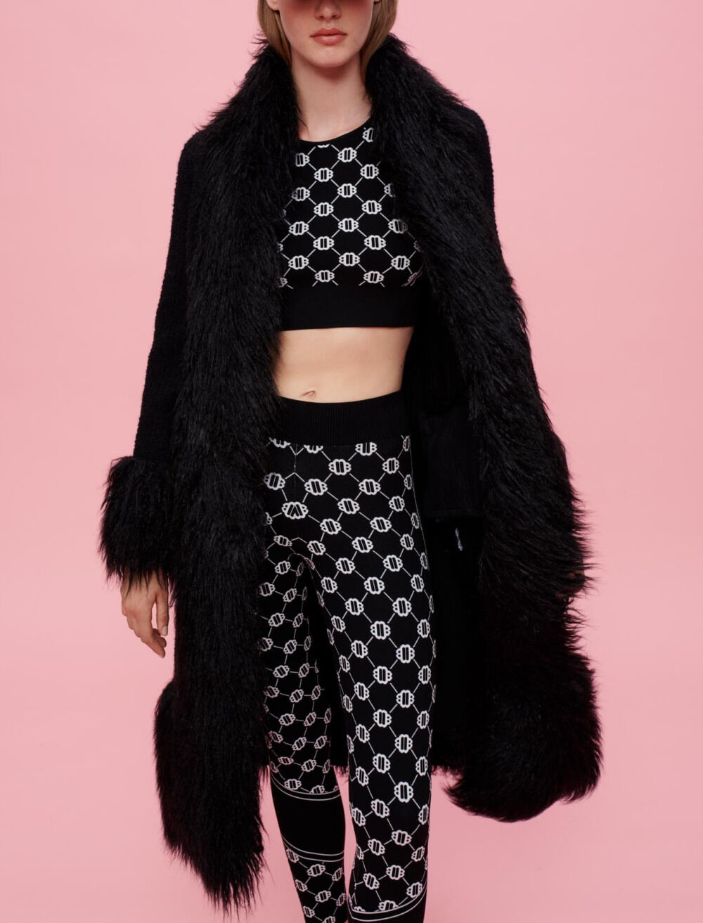 Maje faux fur coat online