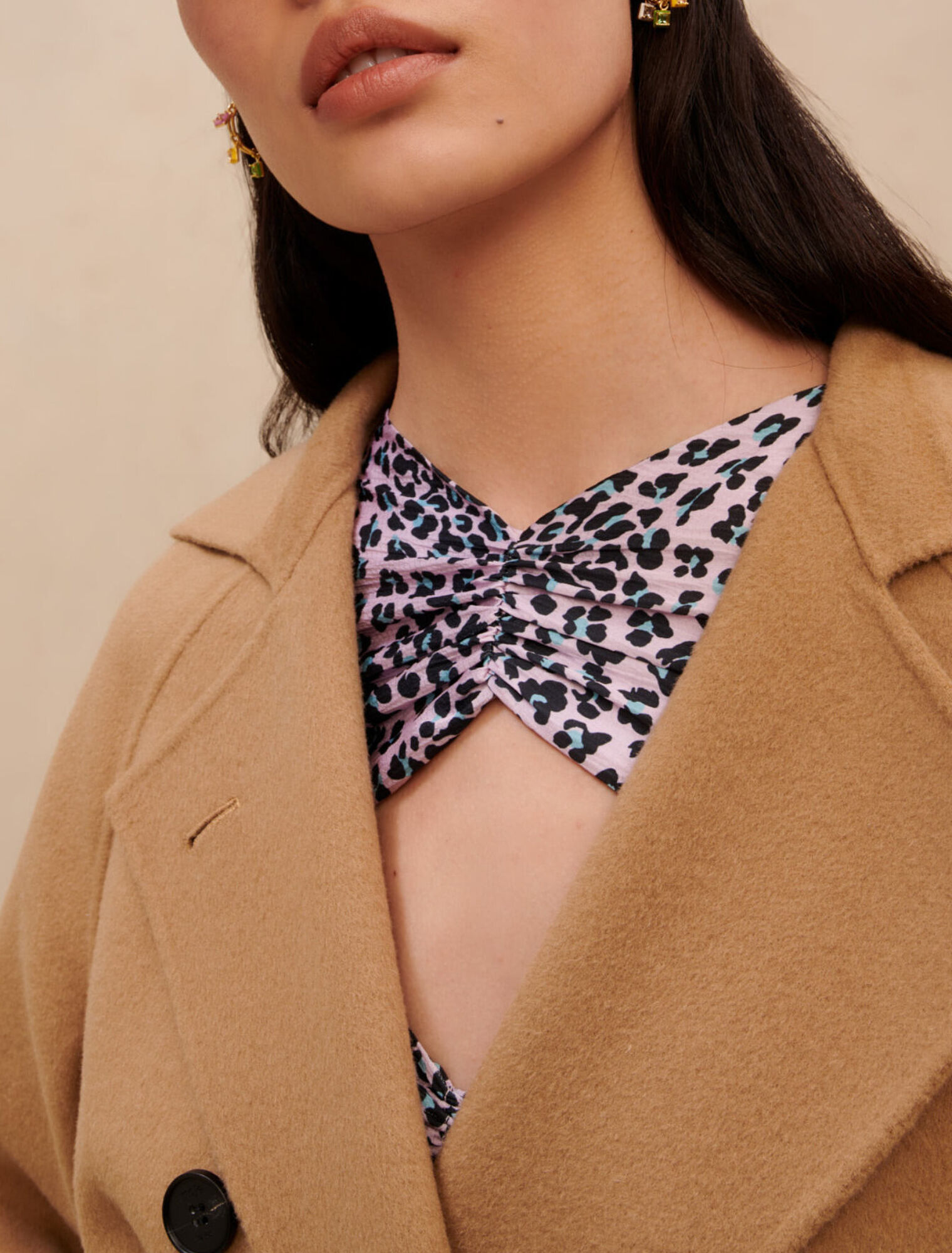 Camel wool coat