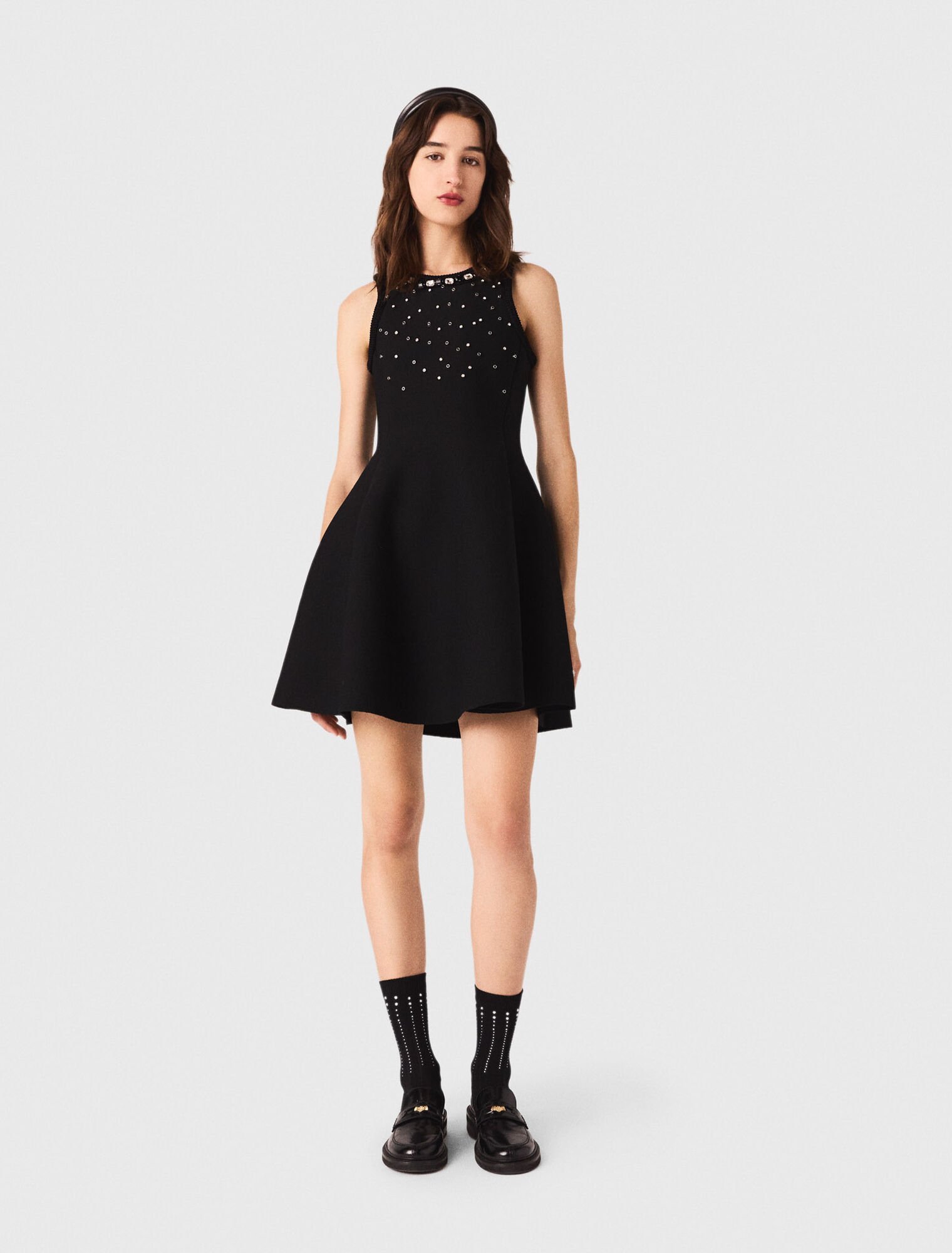 Jewelled skater dress