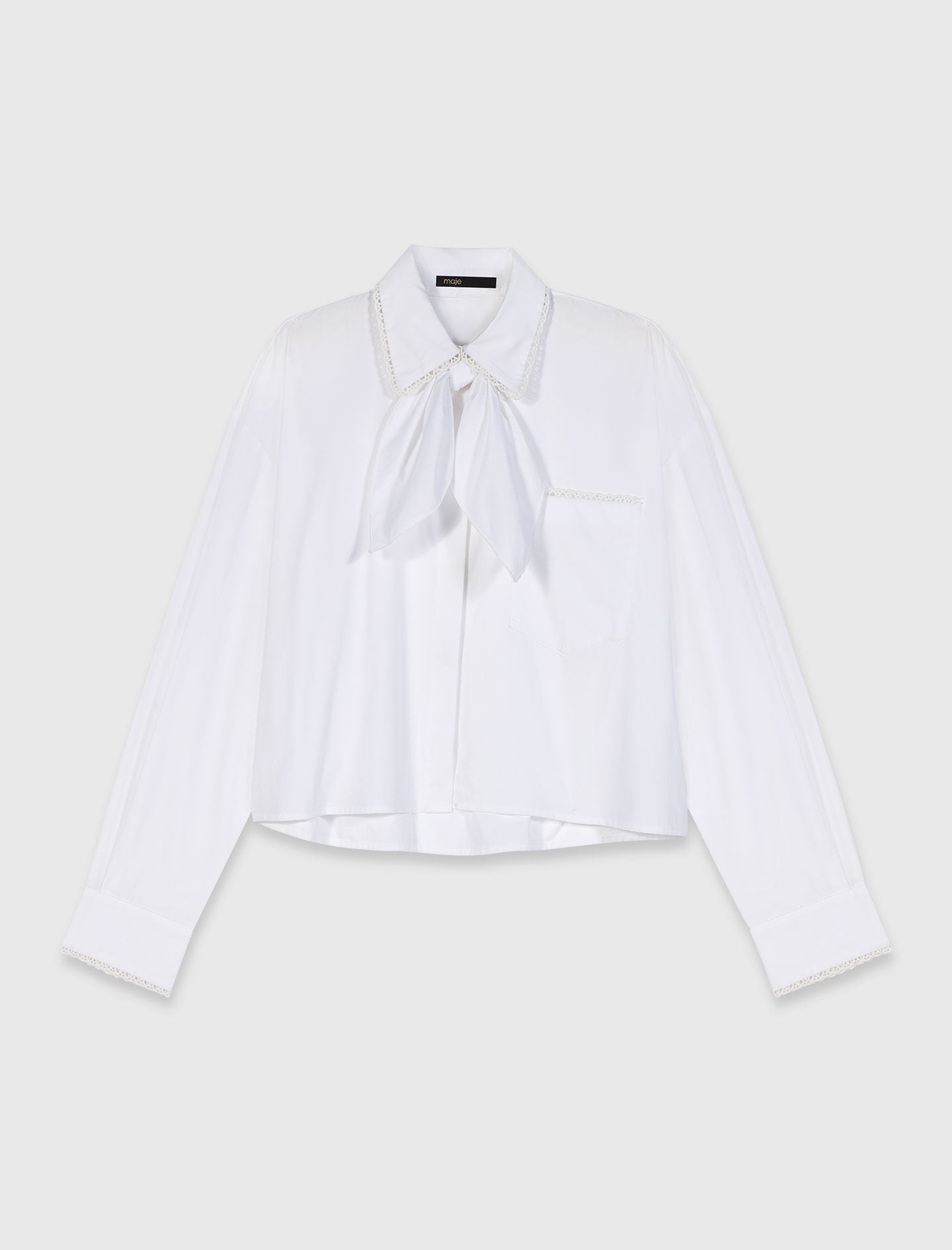 Crochet collar shirt 8
