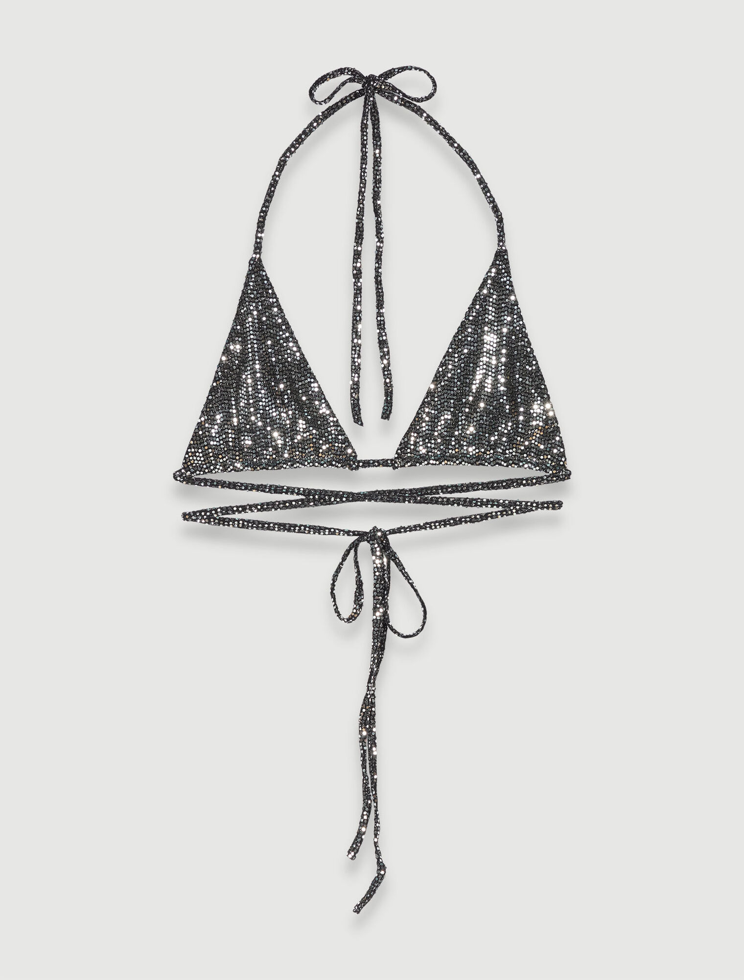 Glitter triangle top