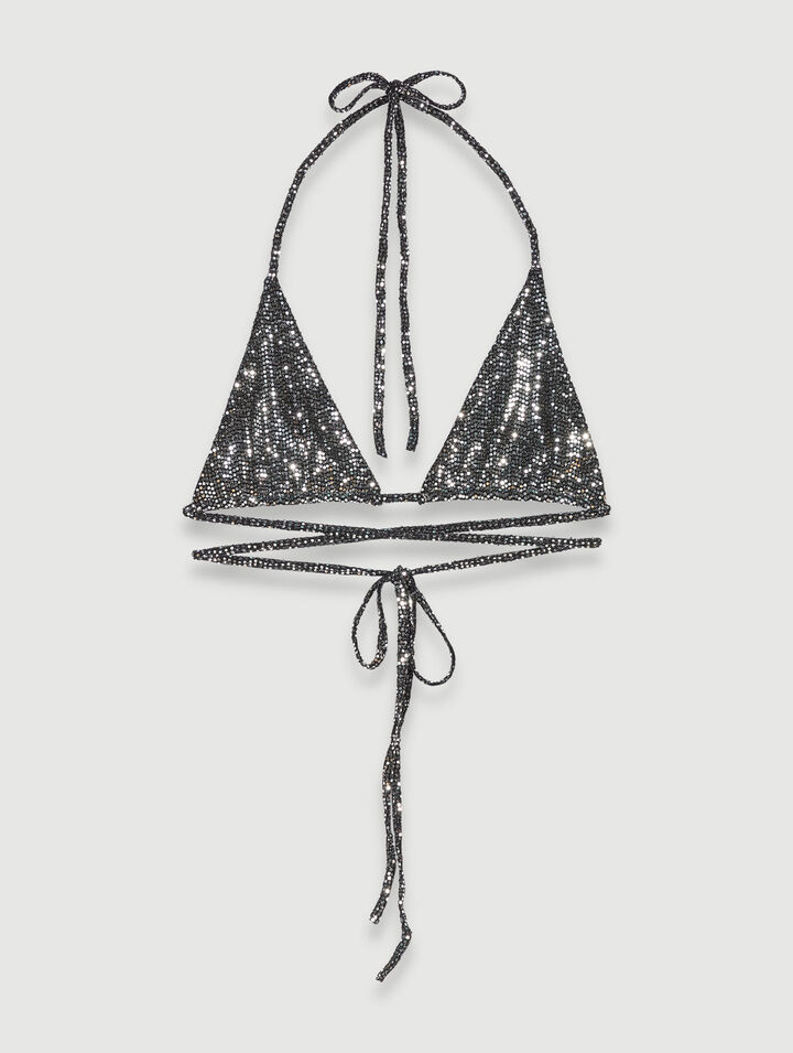 Glitter triangle top