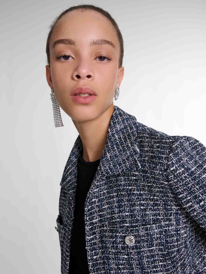 2-in-1 tweed dress