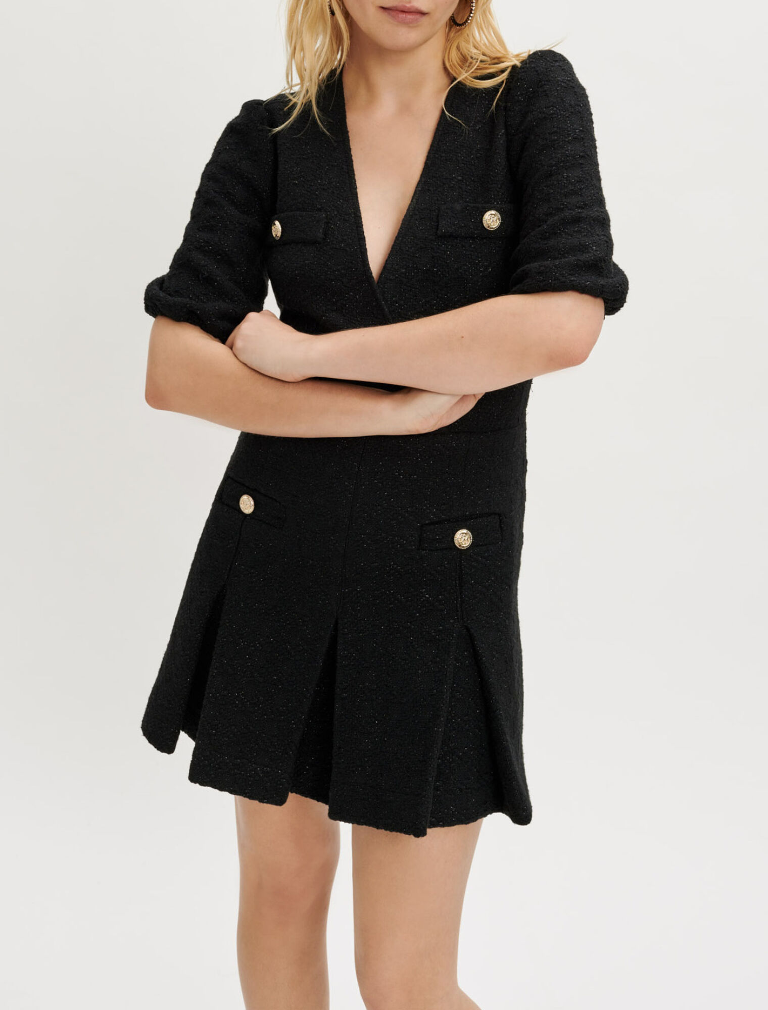 Short tweed dress