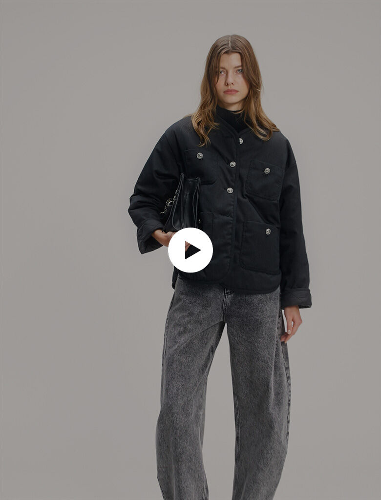 でおすすめアイテム。 Gray / Black coat quilted Reversible for Maje | Women ジャケット・アウター