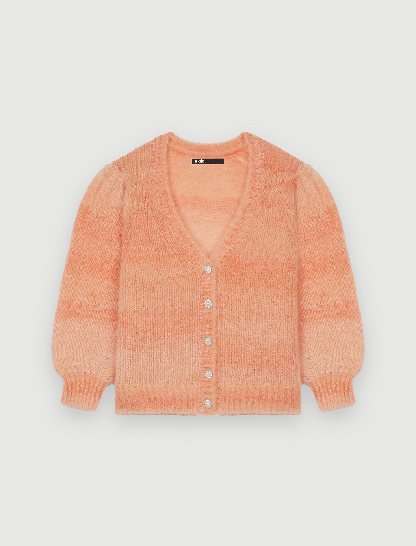 Printed mohair cardigan - Offline_Sweats-Cardigans | Maje