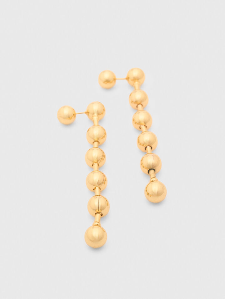 Sphere hoop earrings