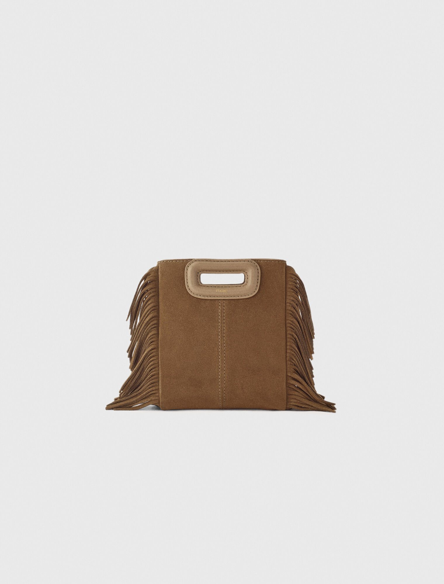M mini bag in suede leather