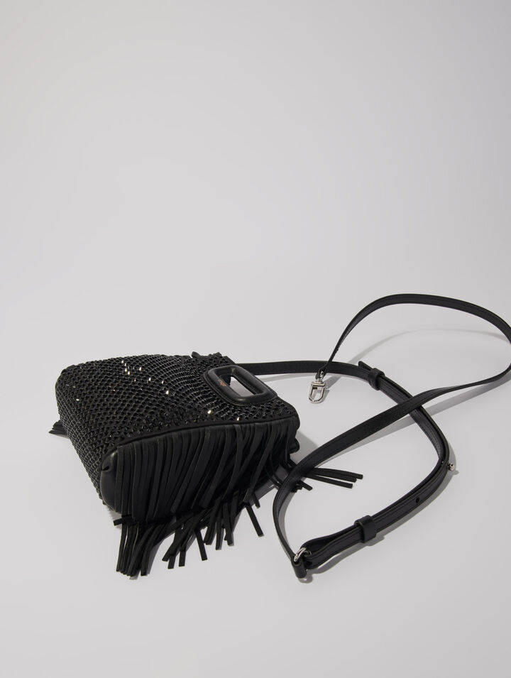 M mini rhinestone bag