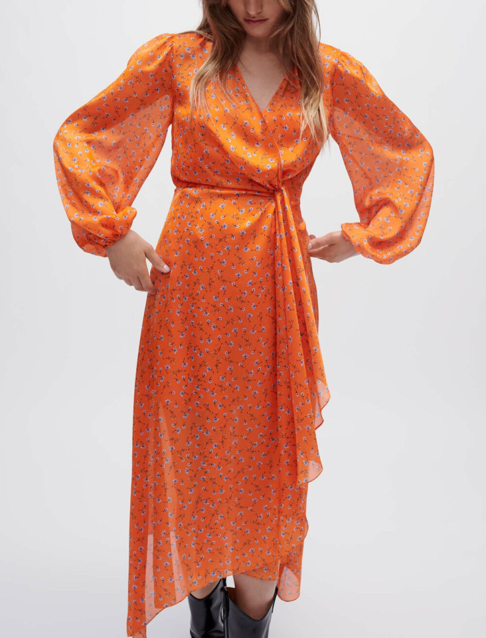 Maje floral print dress shop