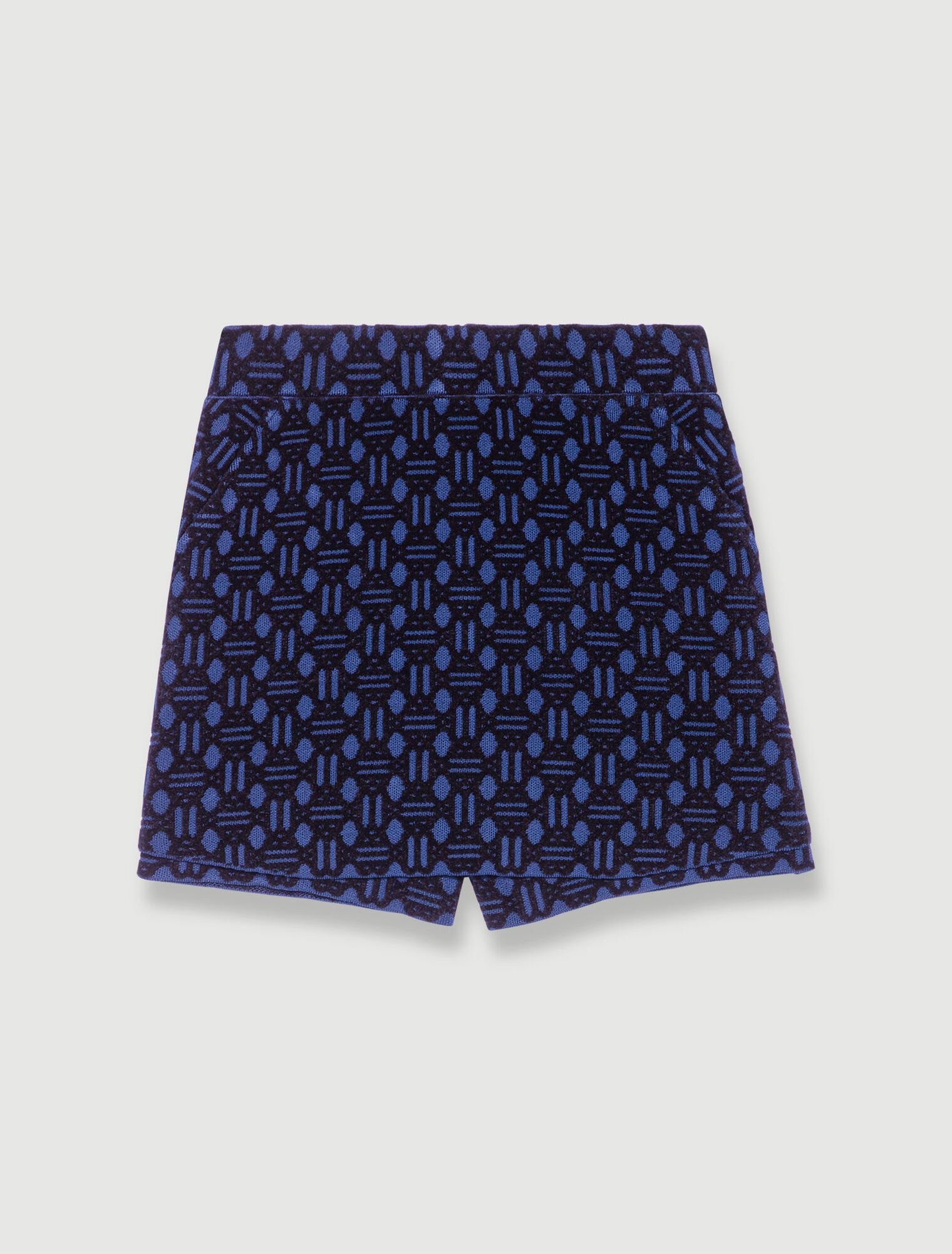 Velvet jacquard skort