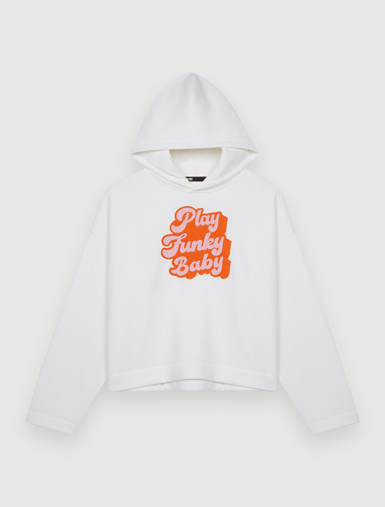 70’s-style embroidered sweatshirt