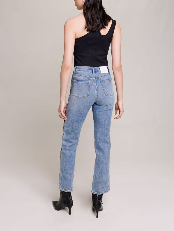 Straight-leg jeans
