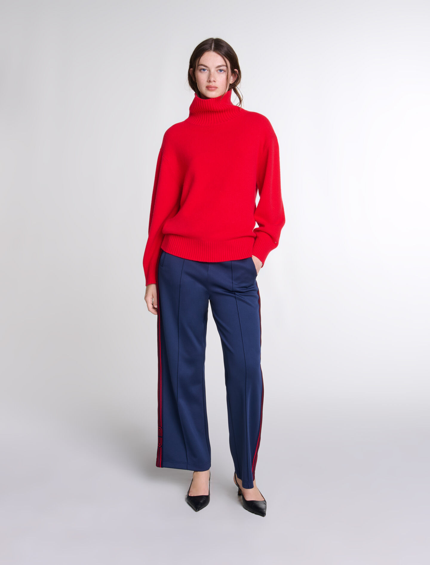 High neck cashmere jumper Pullovers Maje