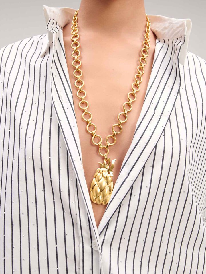 Pineapple long necklace
