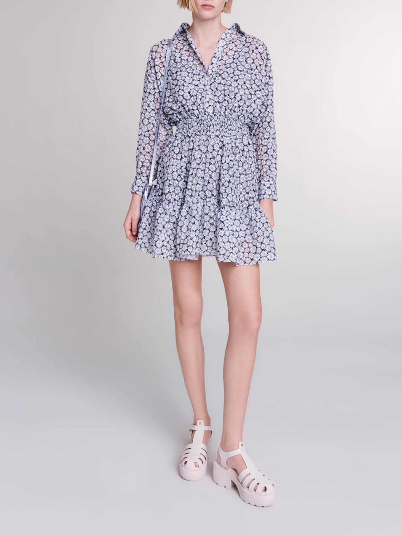 Short floral dress Printed for Women | Maje