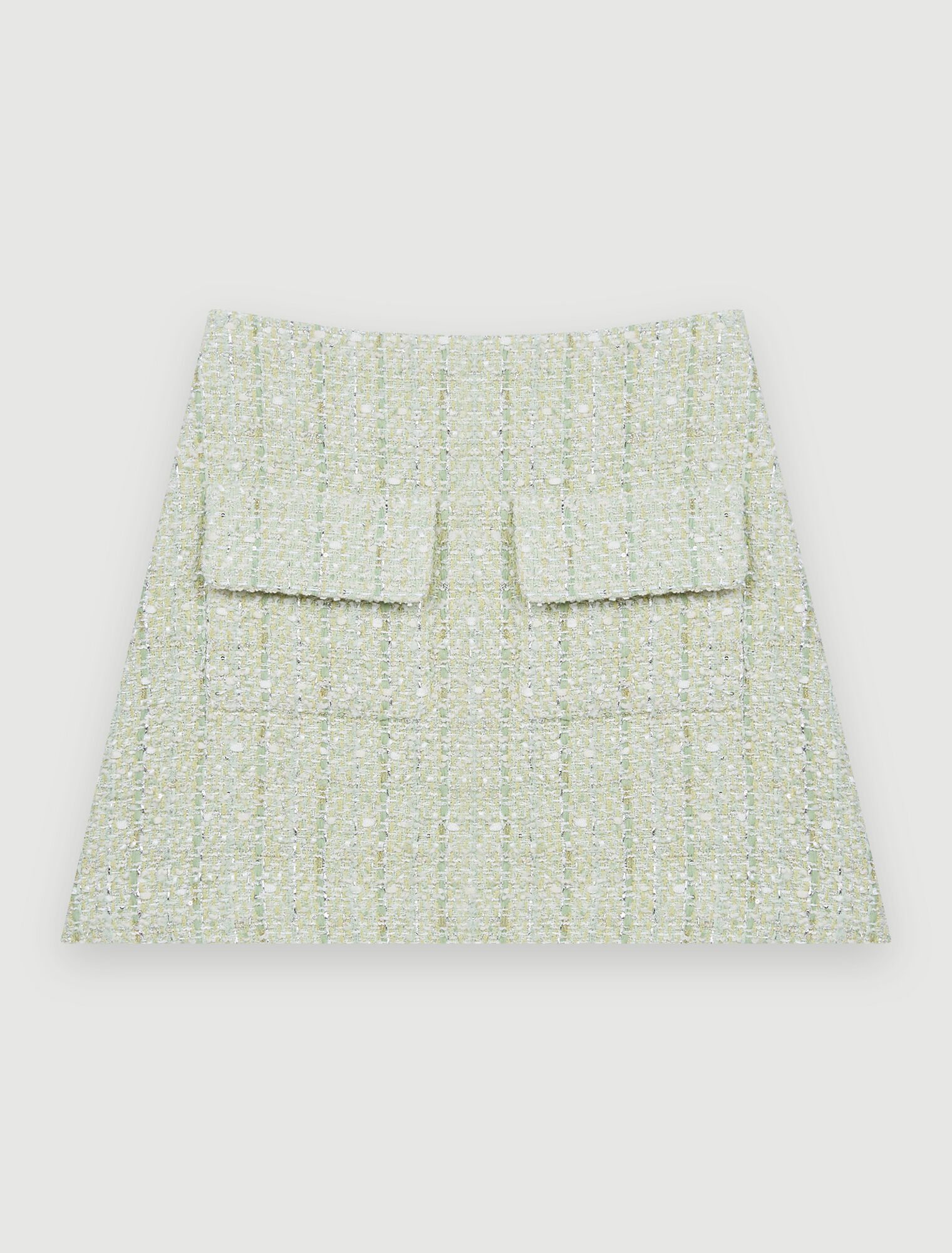 Shiny tweed skirt