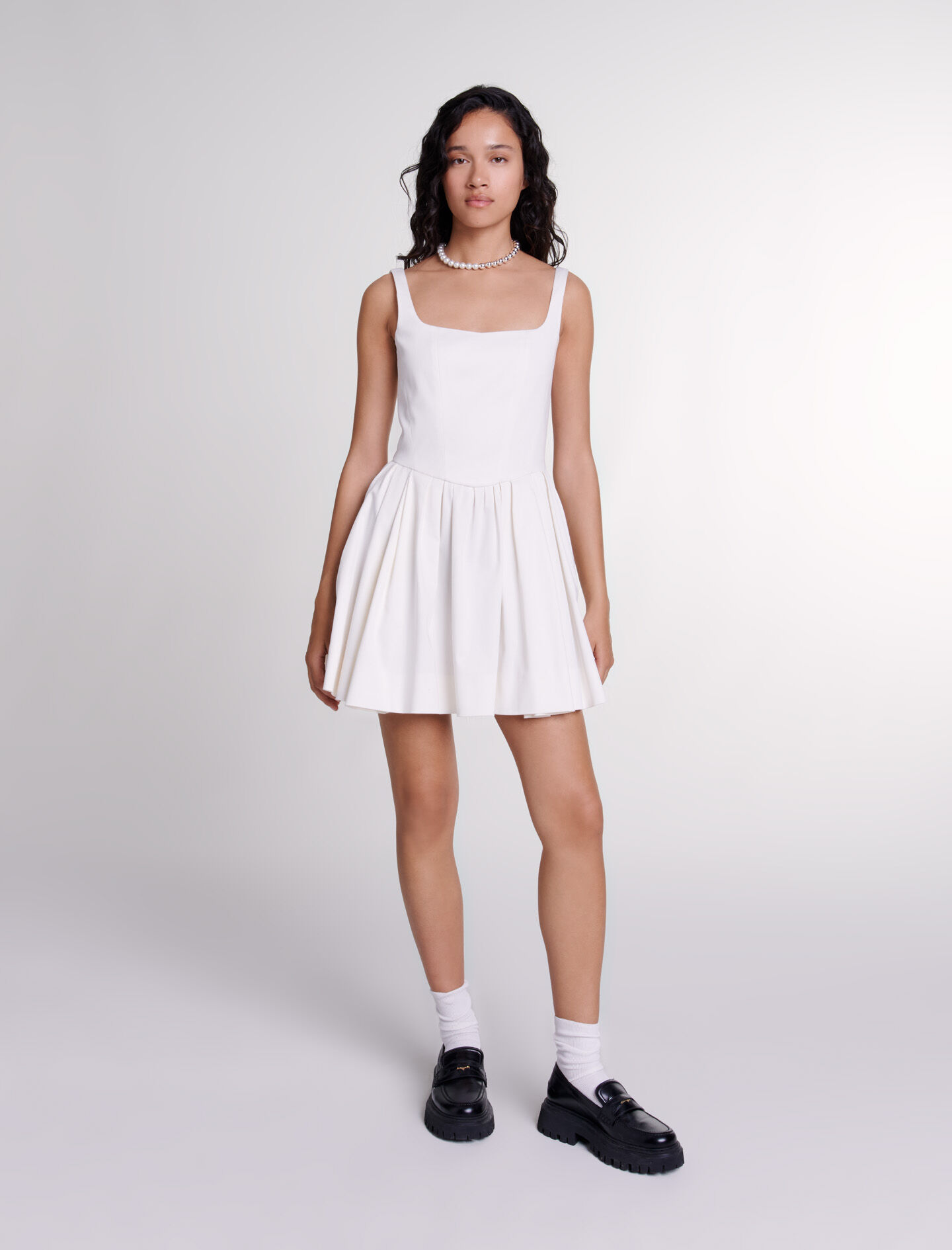 Short cotton dress Short dresses Maje