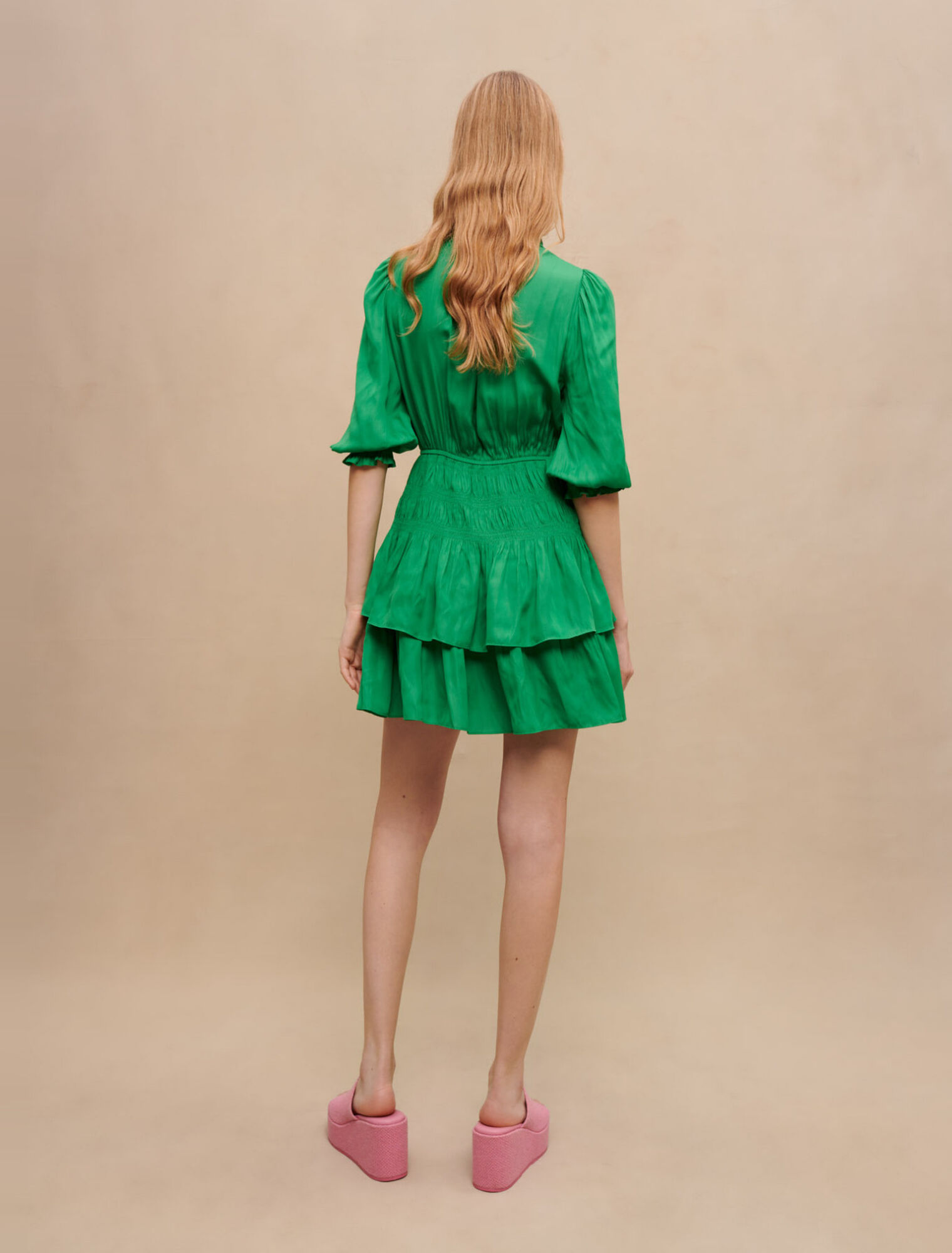 Ruffled mini dress