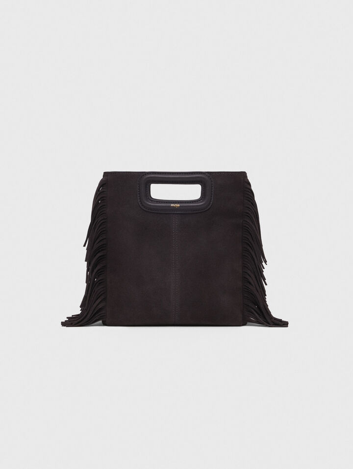 M bag in suede leather