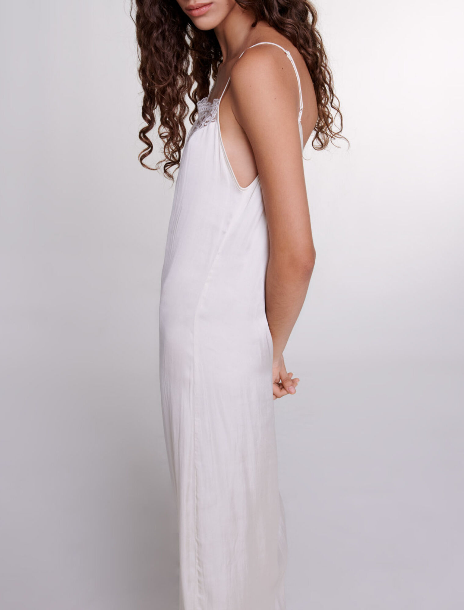 Satin-look maxi dress