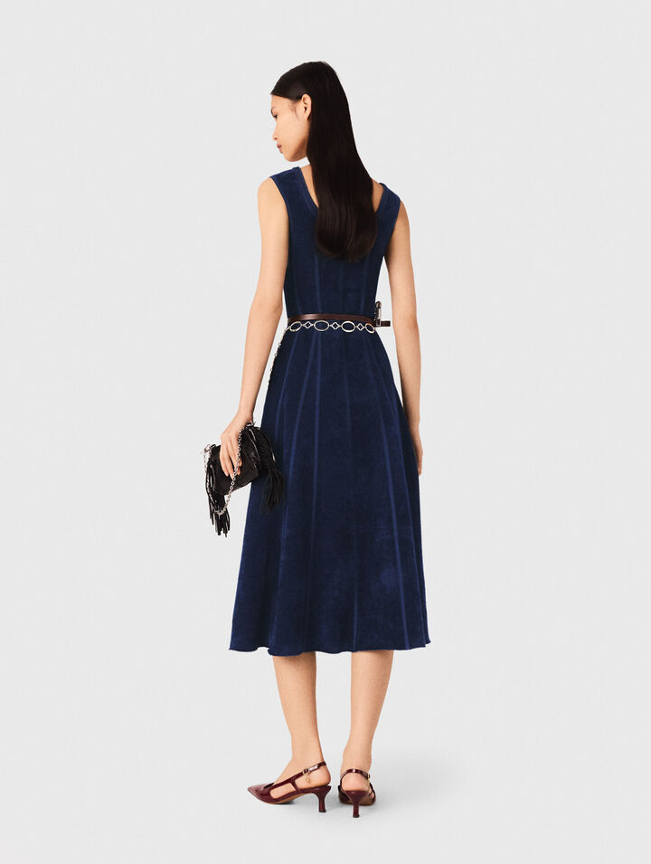 Velvet maxi dress