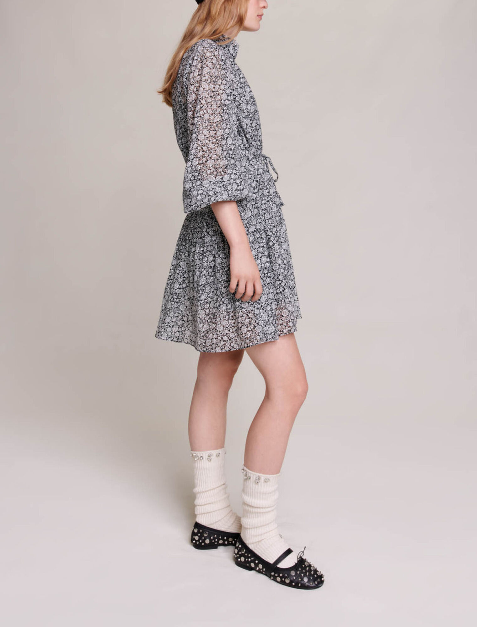 Short patterned dress