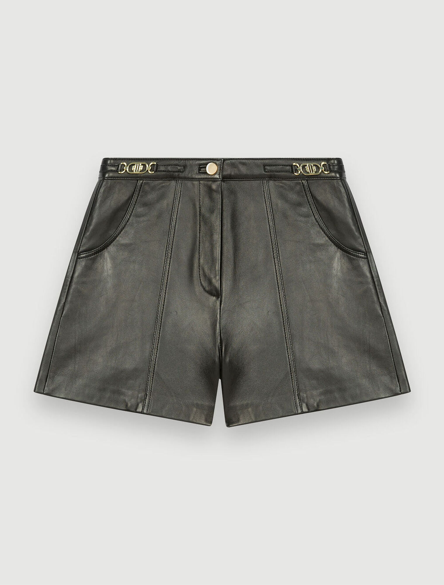 Leather shorts