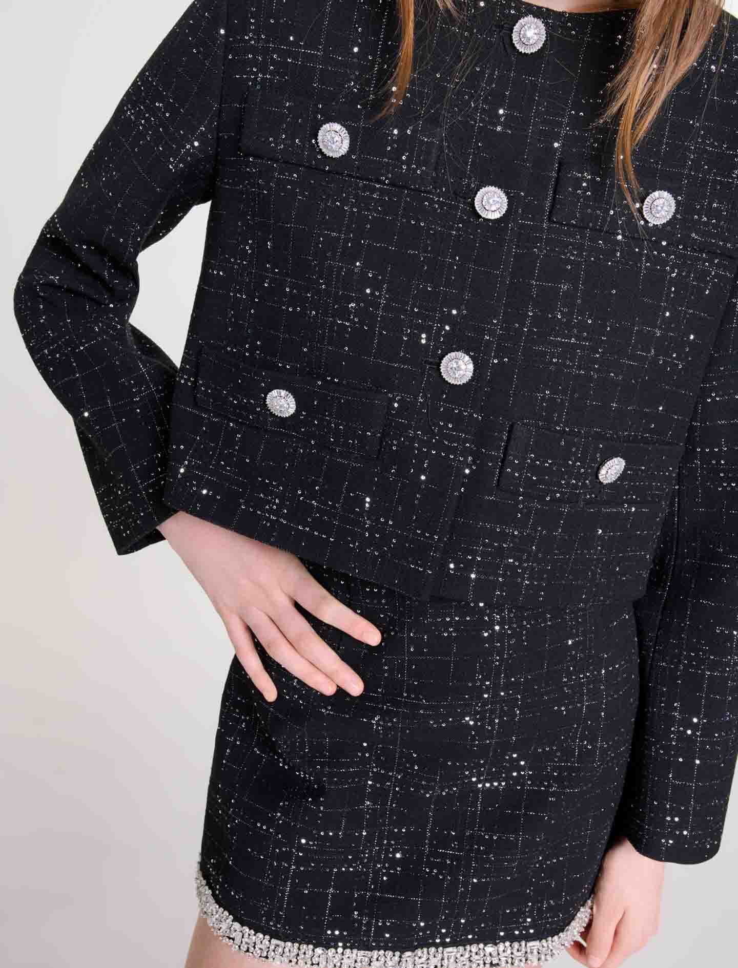 Short tweed jacket - Blazers | Maje