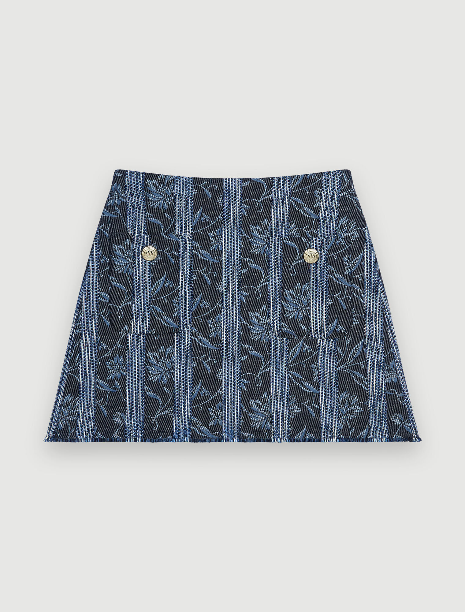 Jacquard trompe l'oeil shorts