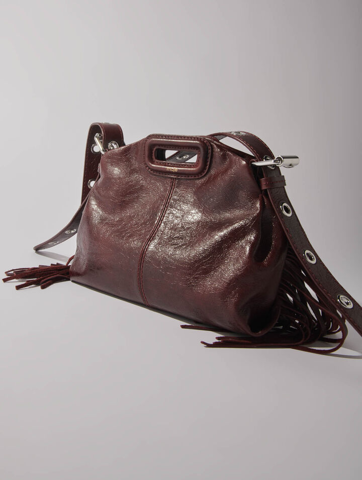 Miss M mini cracked leather bag