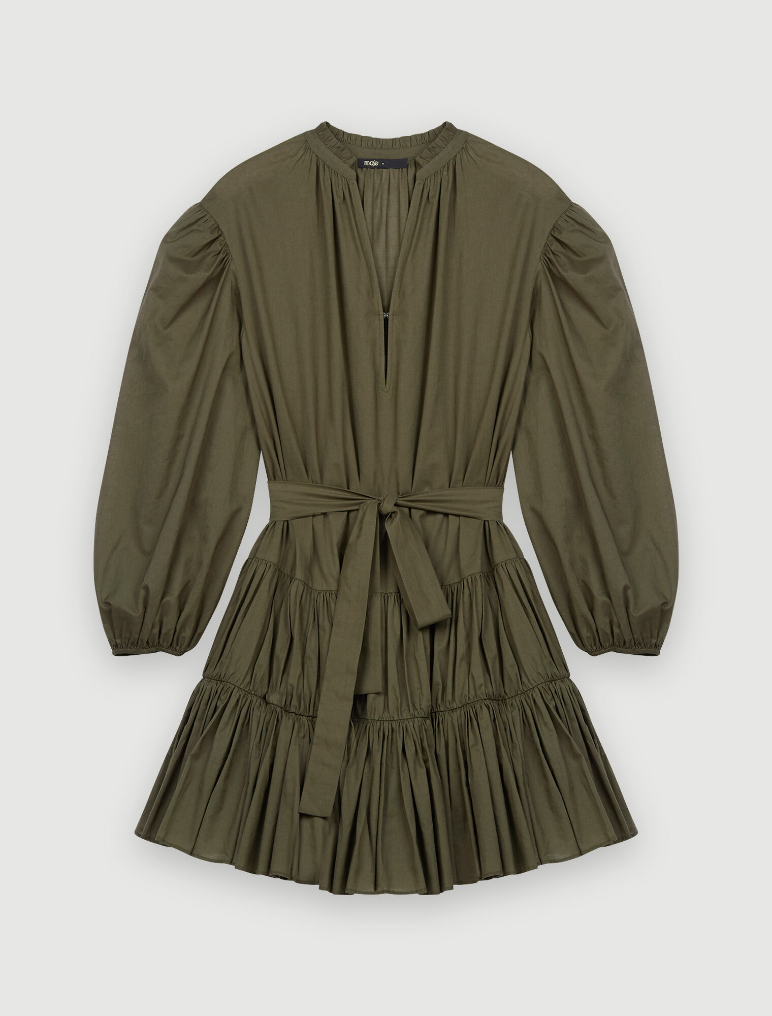 Belted cotton dress