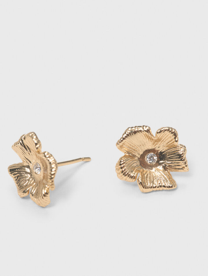 Flower stud earrings