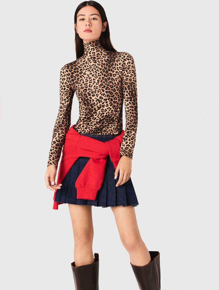 Leopard print T-shirt