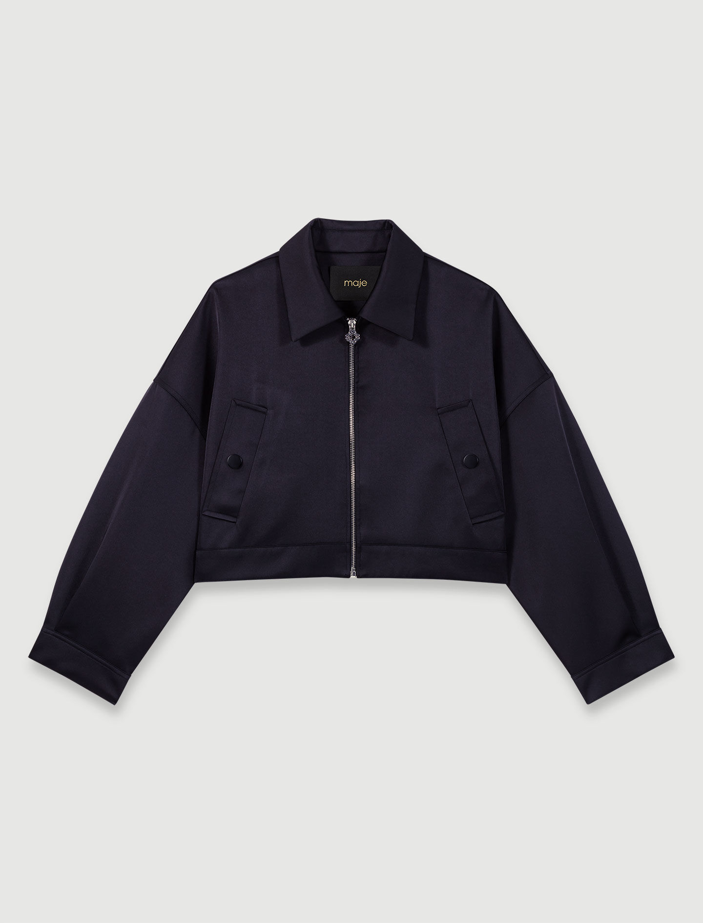 無料発送 Satin Maje | Jackets - jacket ジャケット・アウター