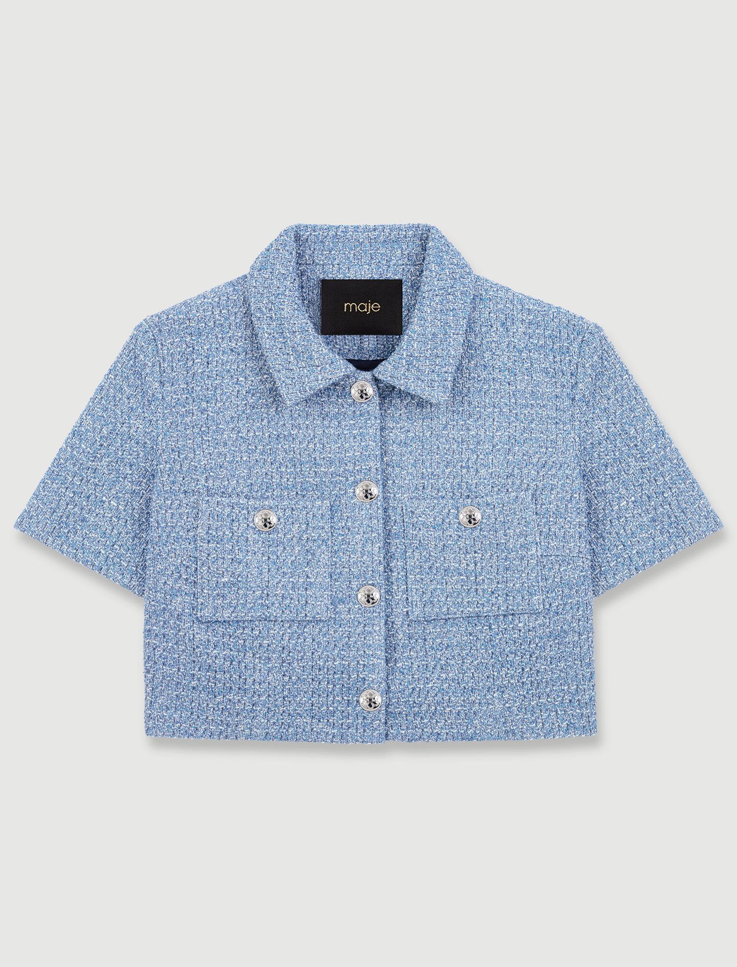 Tweed top Blue for Women | Maje