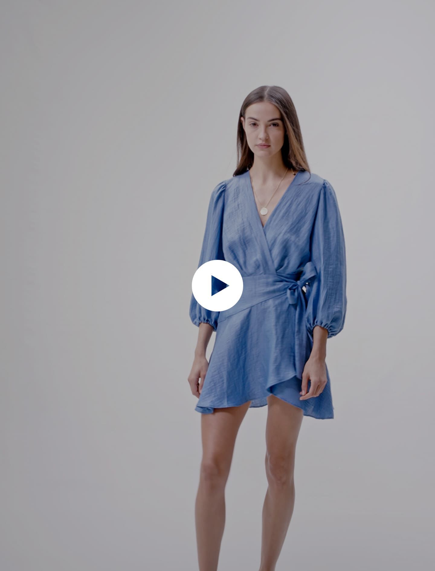 Linen wrap dress Dresses Maje