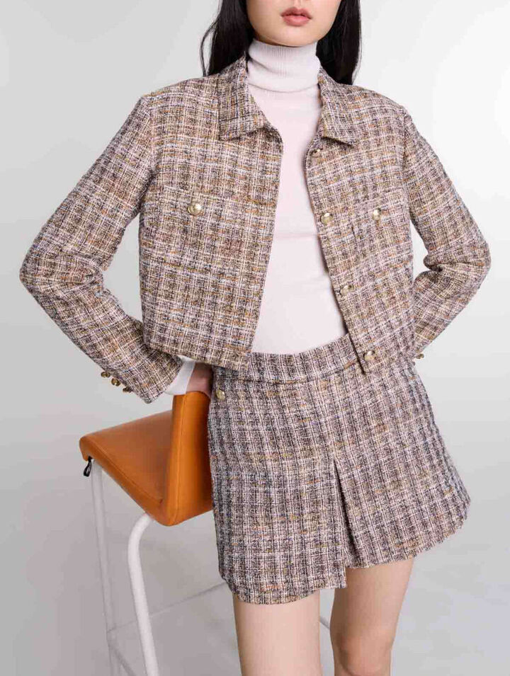 Short tweed jacket