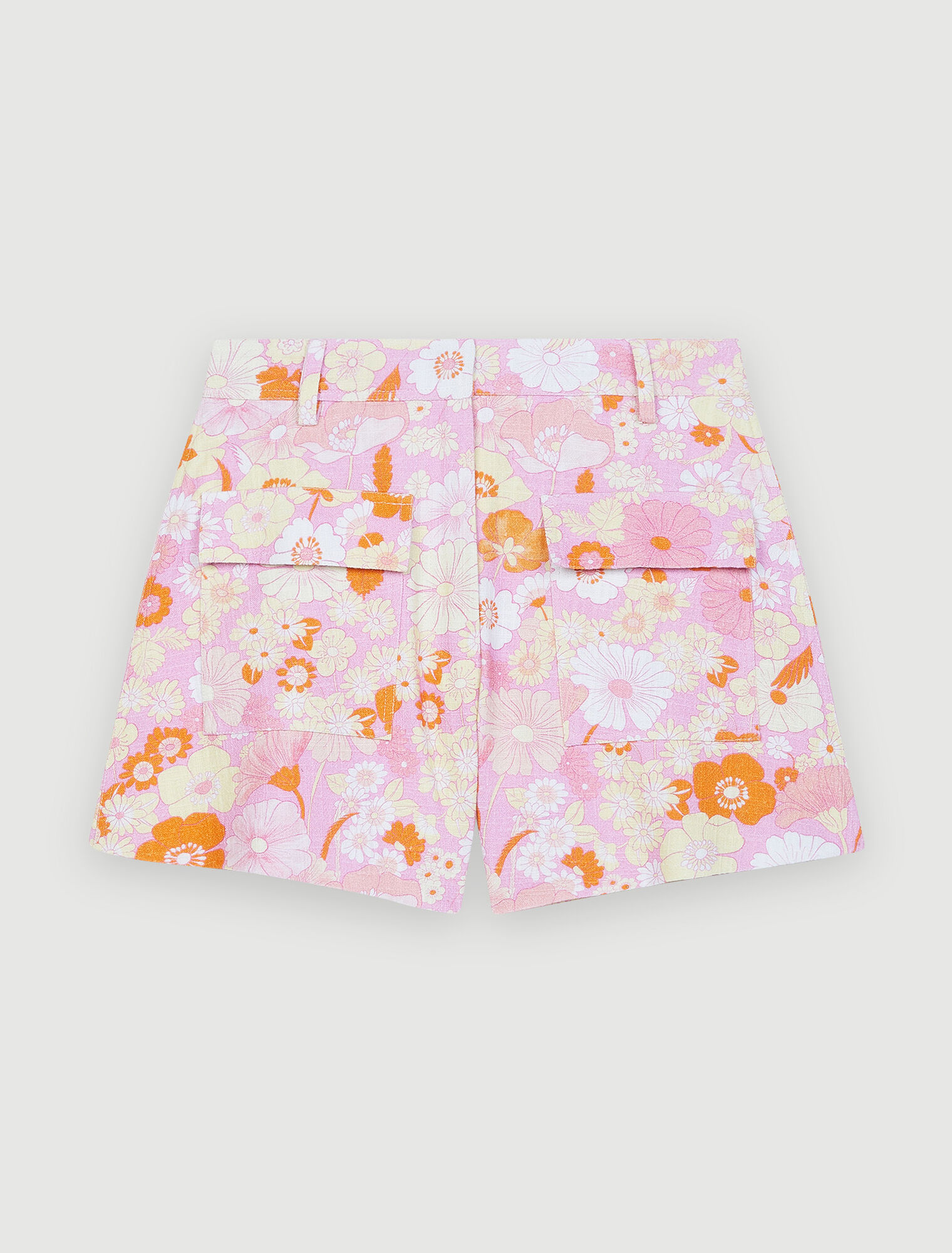 Flower Power print shorts