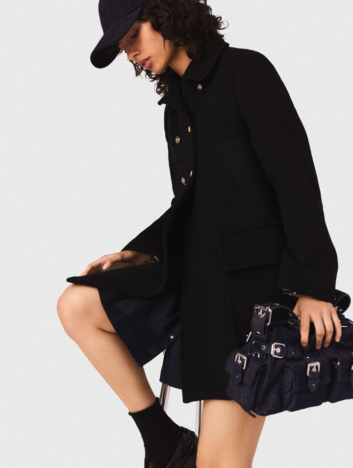 Wool blend coat