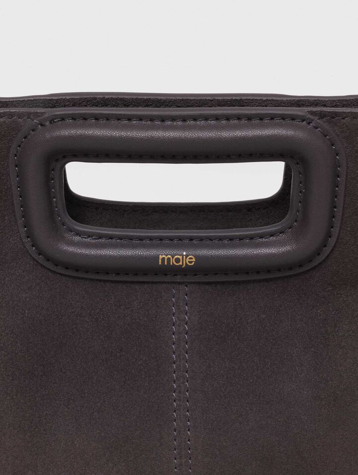 M bag in suede leather