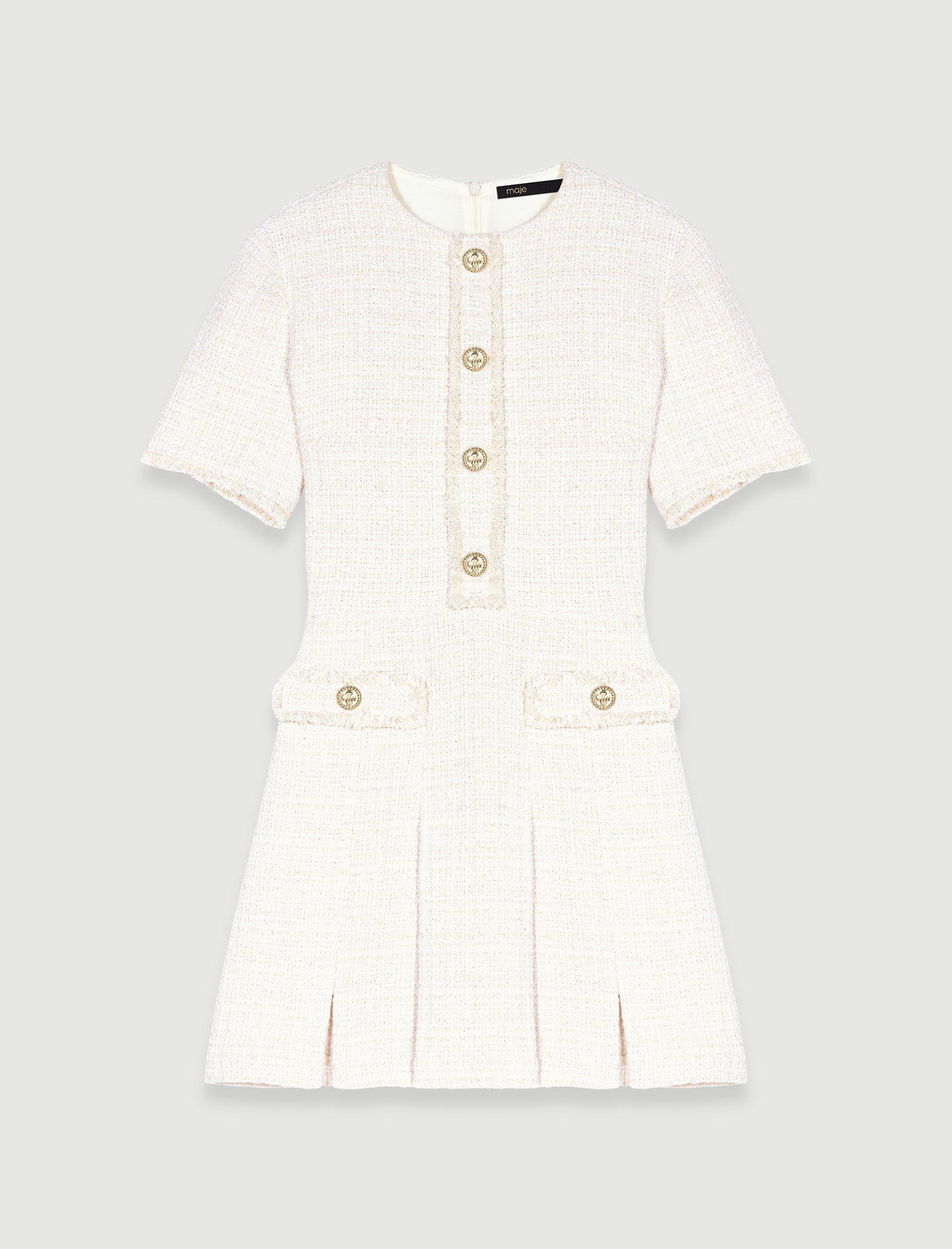 Short tweed dress - Offline_Dresses | Maje