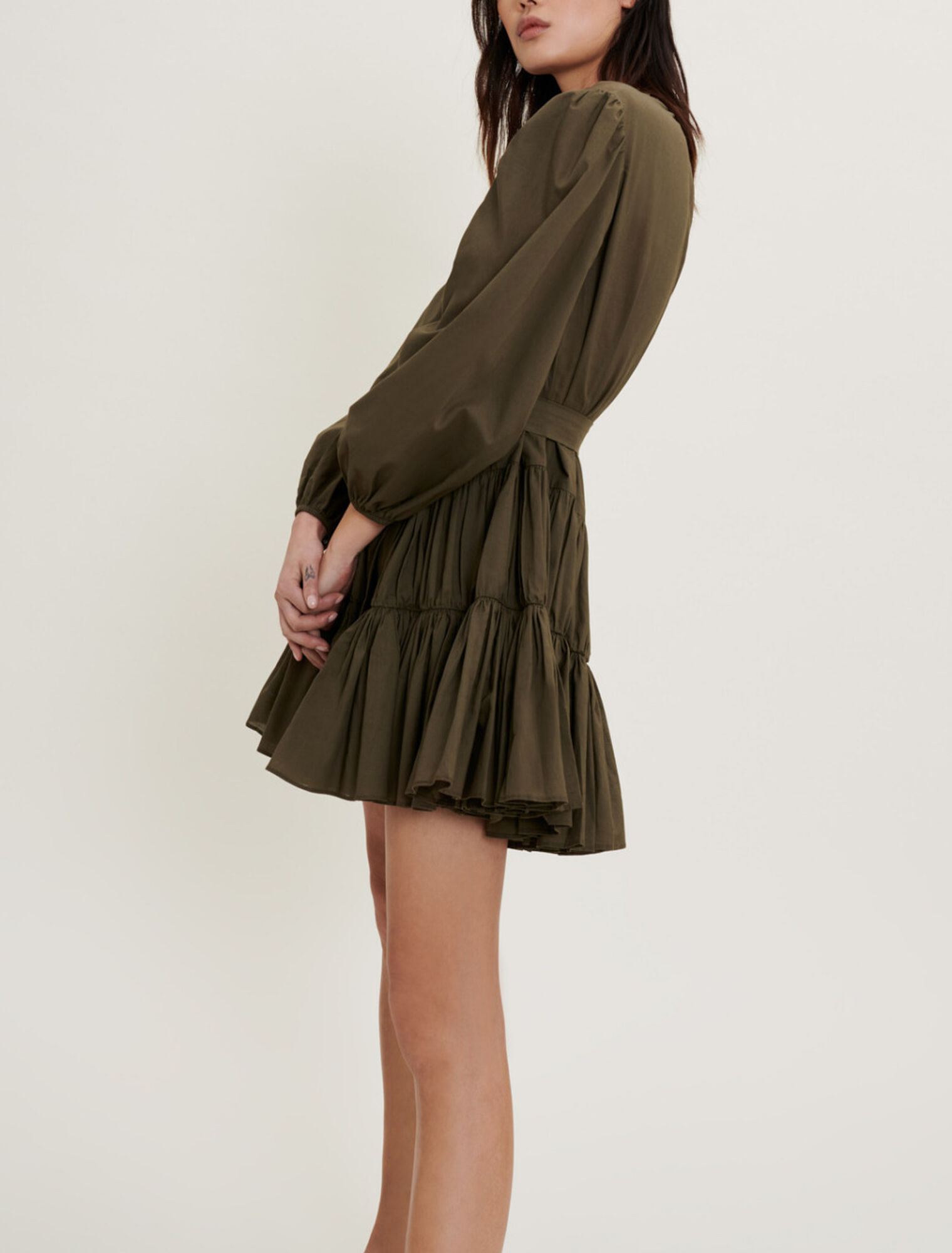Belted cotton dress