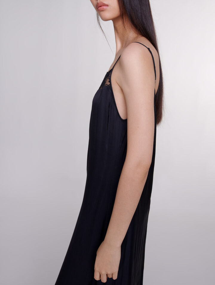 Satin-look maxi dress