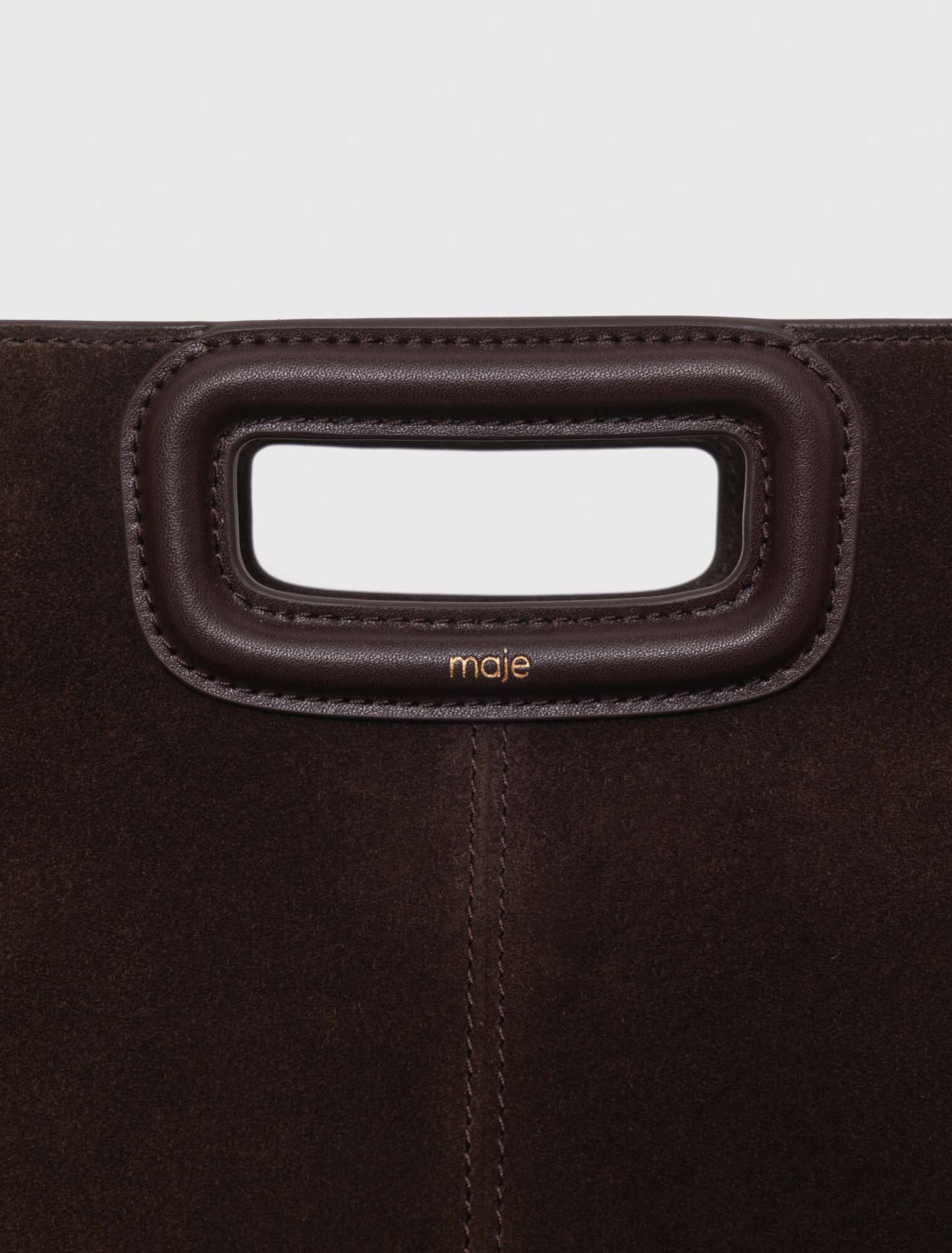 M bag in suede leather