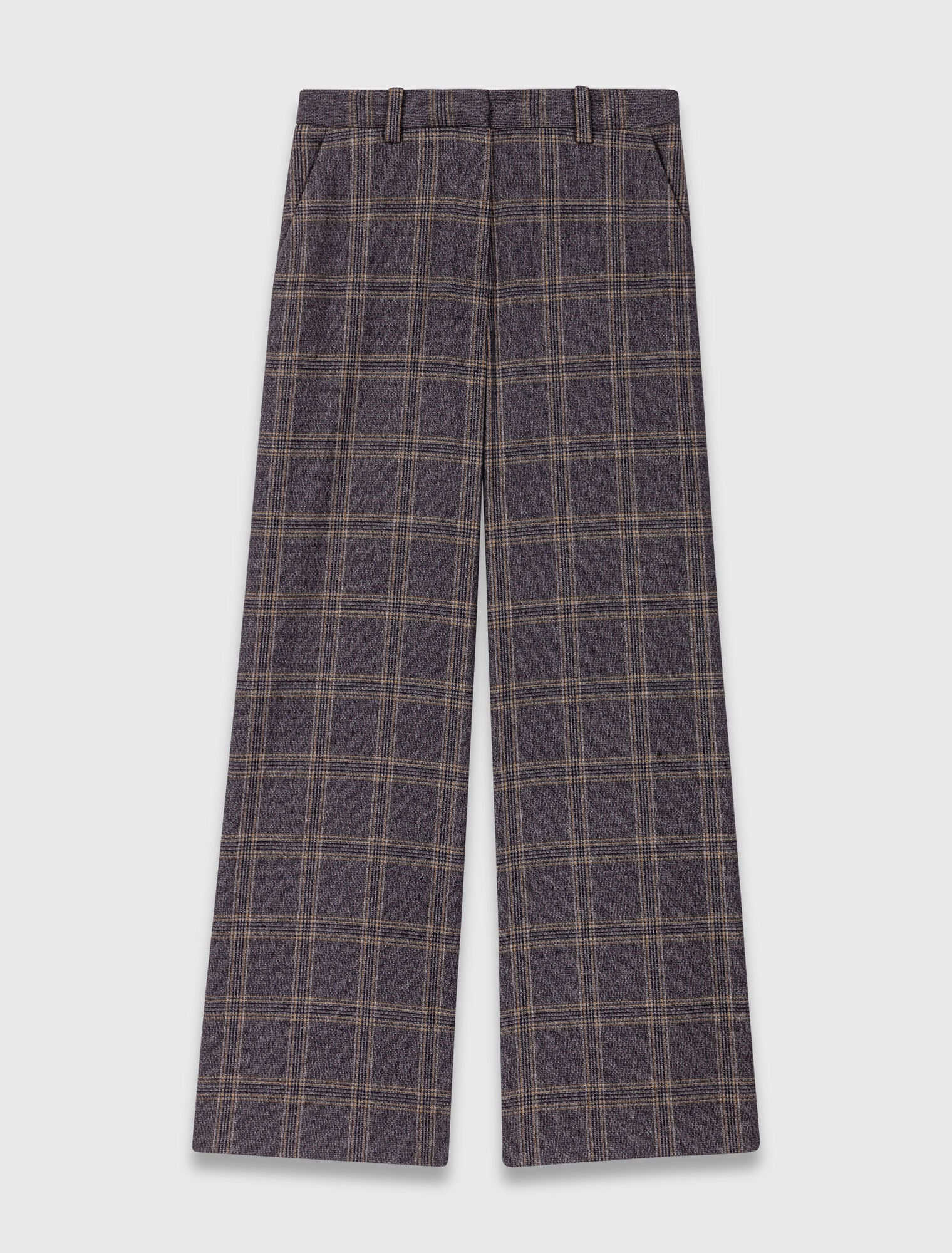 Checked suit trousers