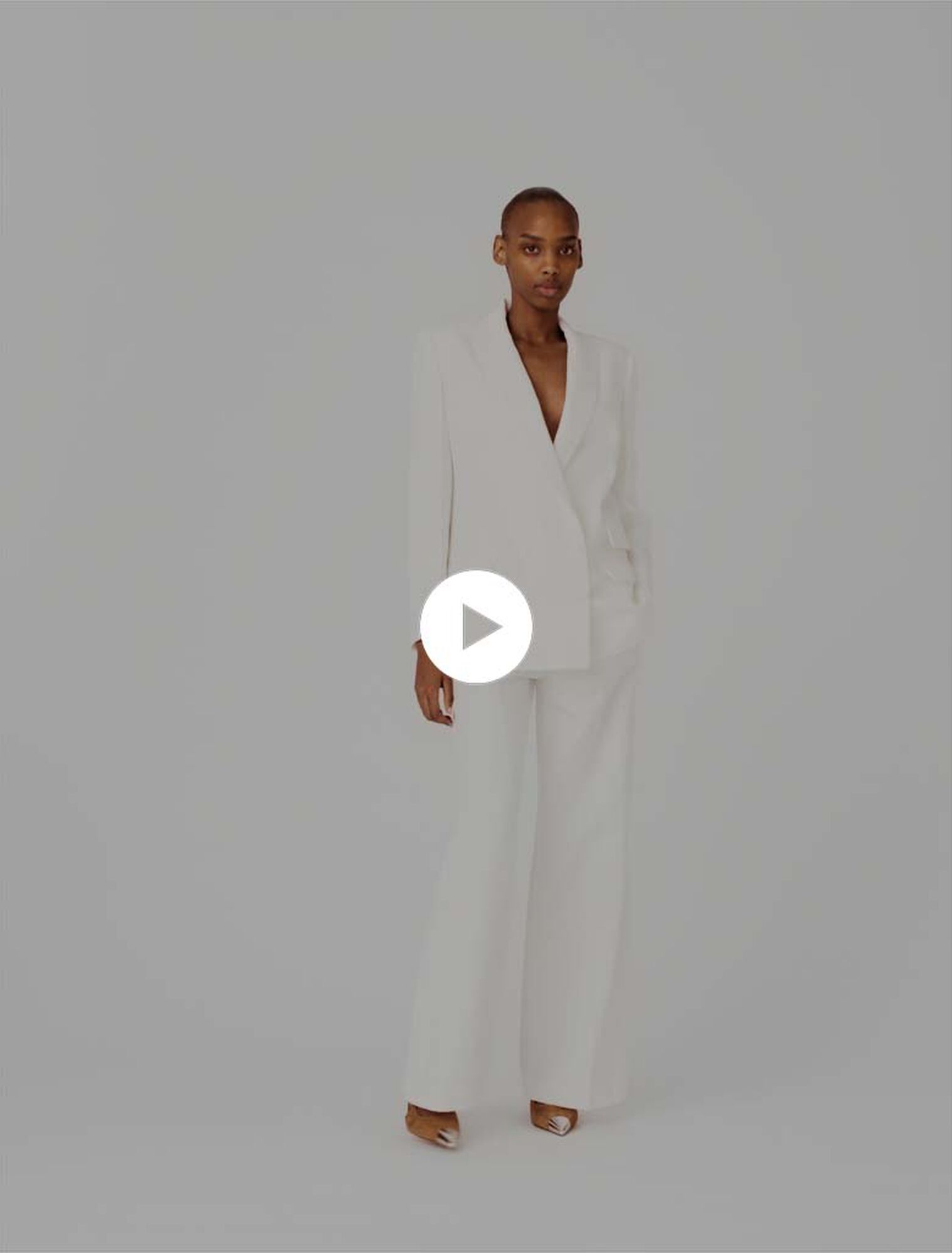 Double-breasted suit jacket