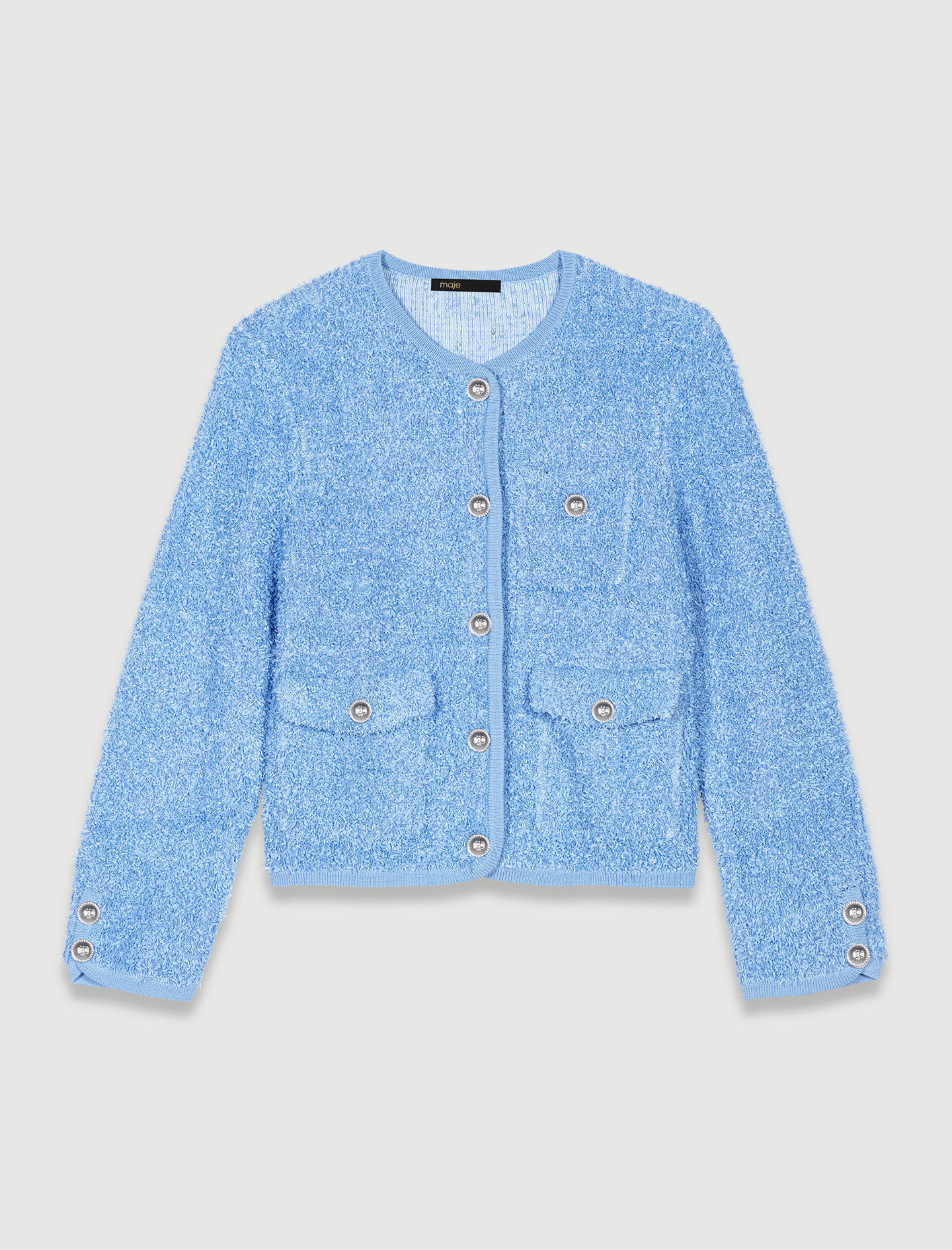 Sequin knit cardigan - Sweats & Cardigans | Maje